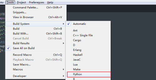 sublime如何运行python