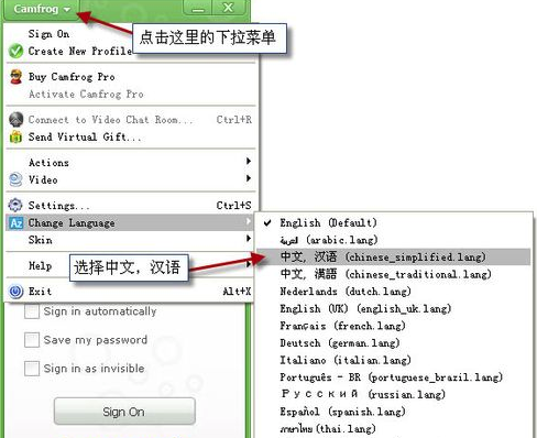 怎么设置中文截图2