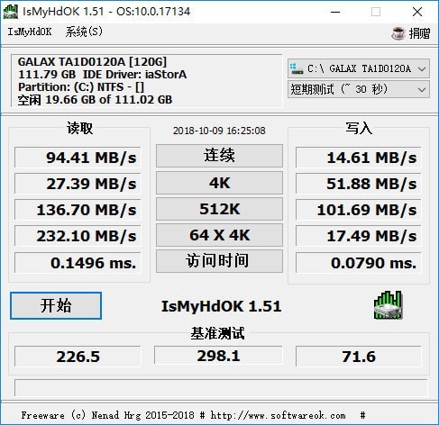 IsMyHdOK硬盘测试软件