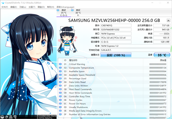 CrystalDiskInfo中文版截图