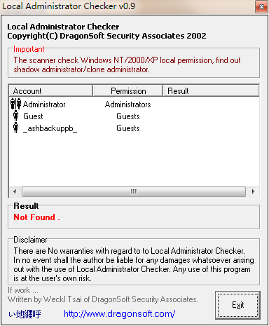 Local Administrator Checker特别版