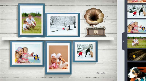 FotoJet Designer如何轻松制作家庭拼贴画