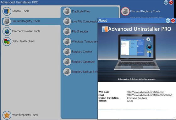 Advanced Uninstaller功能介绍