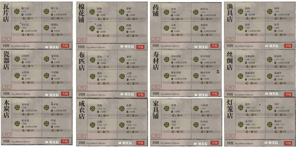 江南百景图建筑物有哪些