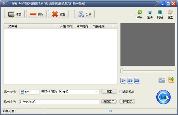好易F4V格式转换器免费版