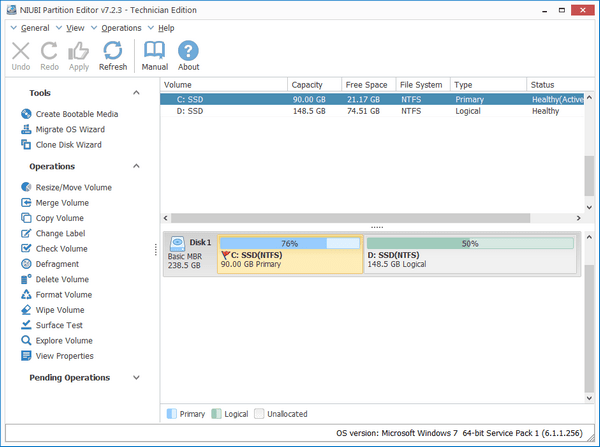 NIUBI Partition Editor下载截图