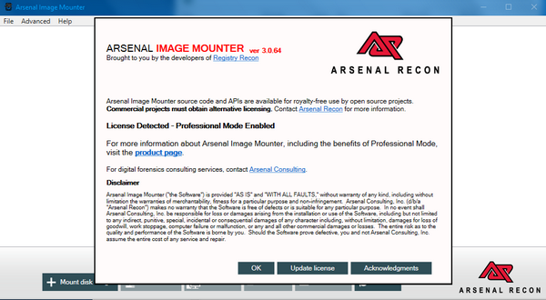 Arsenal Image Mounter下载截图