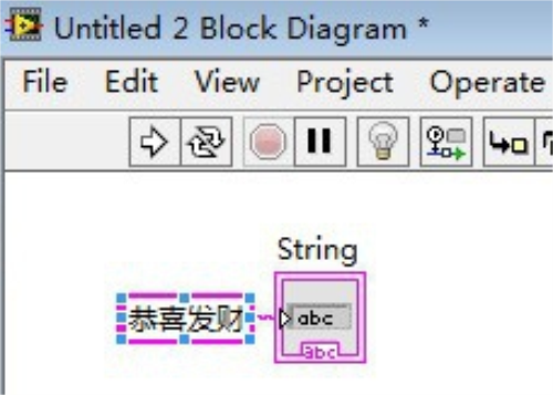 LabVIEW2018中文特别版怎么设定框中的文字