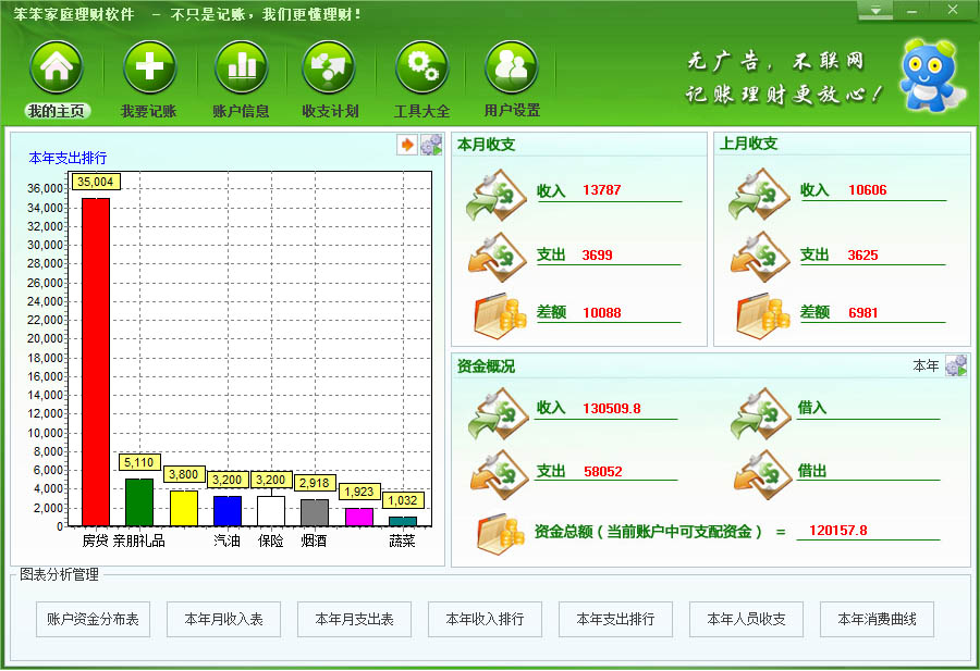 笨笨家庭理财使用教程截图