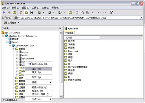 Sybase怎么备份表
