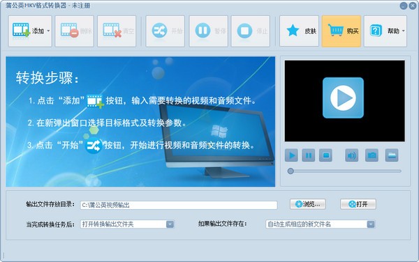 蒲公英MKV格式转换器特别版