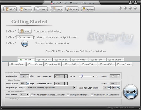 WinX Video Converter Platinum特别版