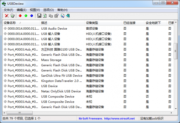 USBDeview最新版截图