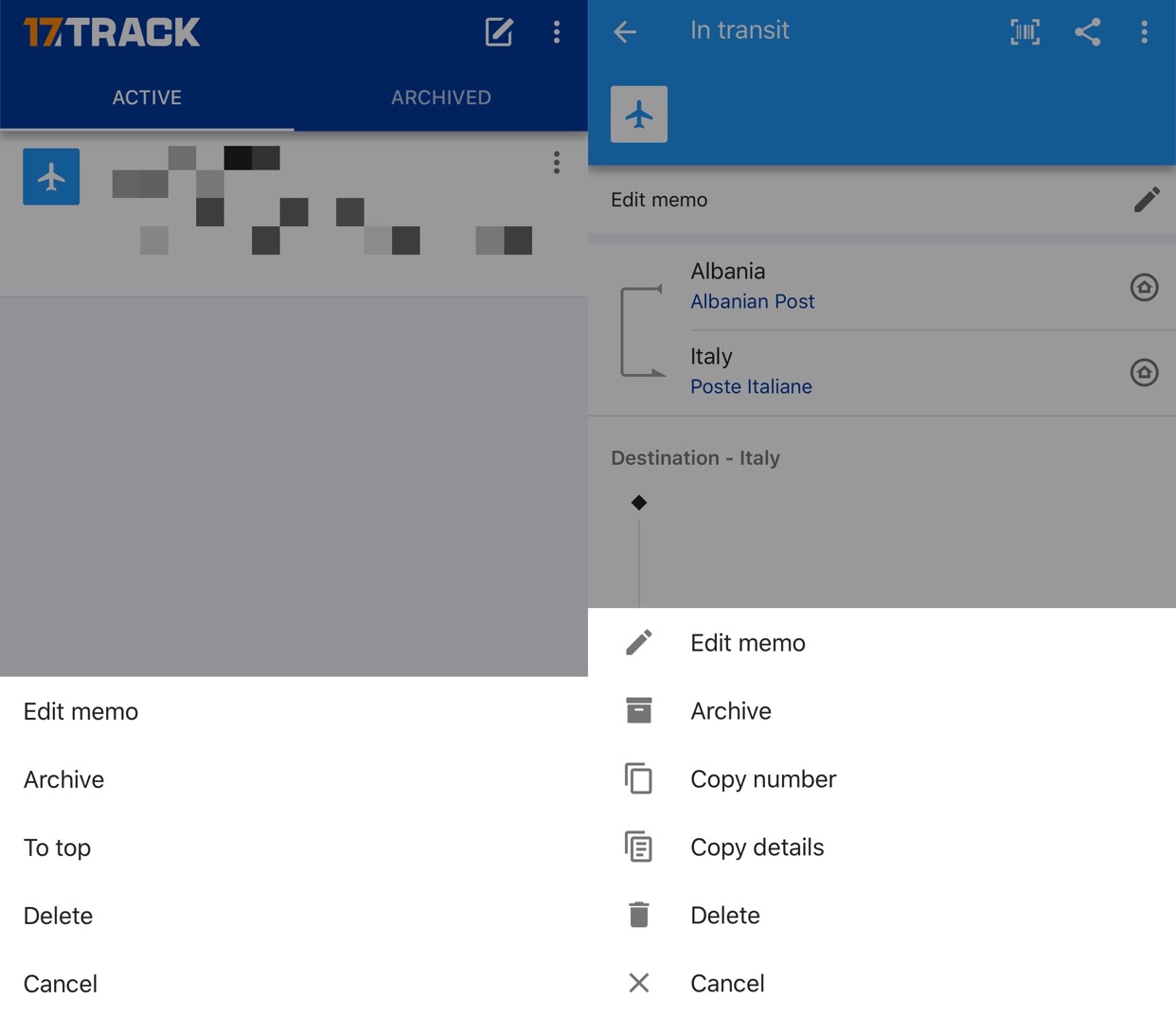 17TRACK截图
