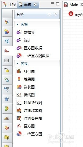 AnyLogic中文特别版怎么生成折线图