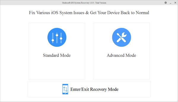 Ondesoft iOS System Recovery特别版截图