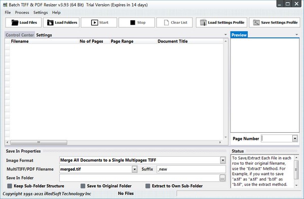 Batch TIFF PDF Resizer
