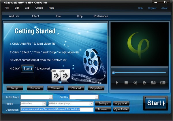 4Easysoft WMV to MP4 Converter特别版