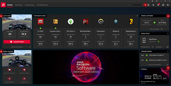 AMD Radeon Software Adrenalin最新版