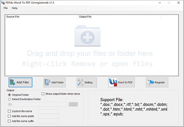 PDFdu Word To PDF Converter