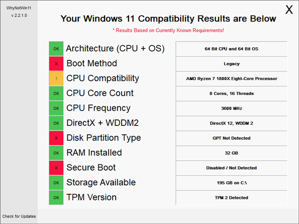 Win11升级检测助手截图