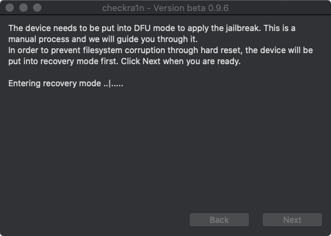 Checkra1n越狱工具0.9.7beta版使用方法4