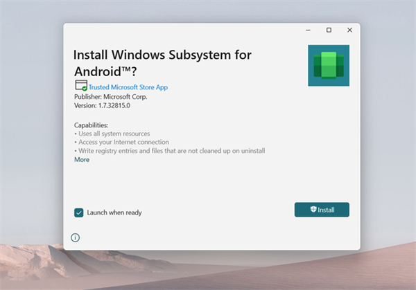 Win11安卓子系统安装方法1