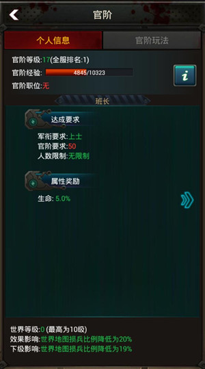 丧尸围城免费版编制玩法介绍2
