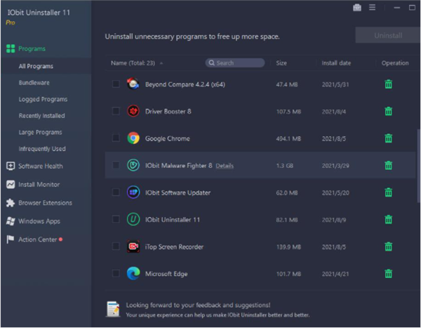 IObit Uninstalller Pro特别版使用说明1