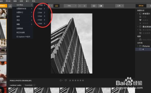 Luminar Neo怎么对图片进行评级3