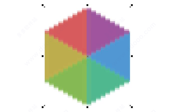 CorelDRAW2021中文版为位图对象增加马赛克效果教程6