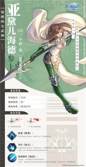 苍之骑士团2内置作弊菜单版角色介绍2