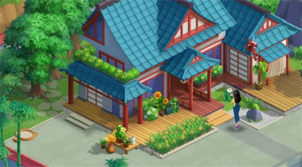 花田小院内置作弊菜单版主屋庭前花草搭配介绍1