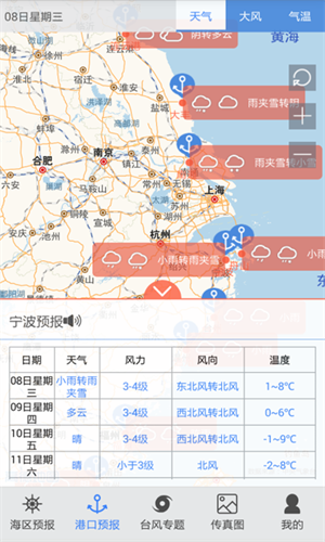舟山海洋气象app软件特色