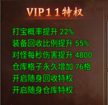 黑暗光年VIP11特权