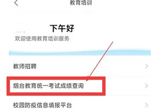 烟台一手通官方版怎么查中考成绩2