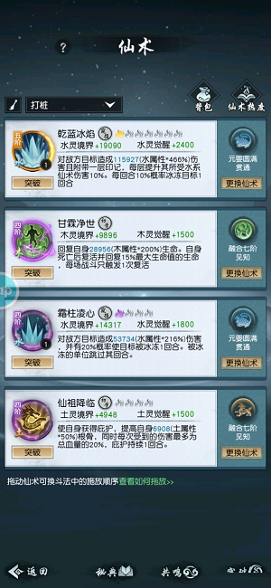 仙术搭配推荐截图2
