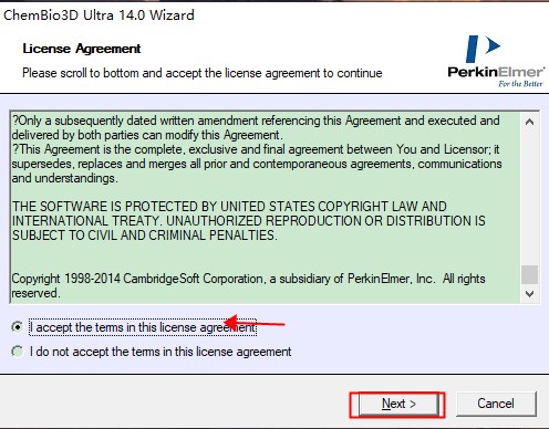 ChemBio 3D Ultra免费版安装教程2