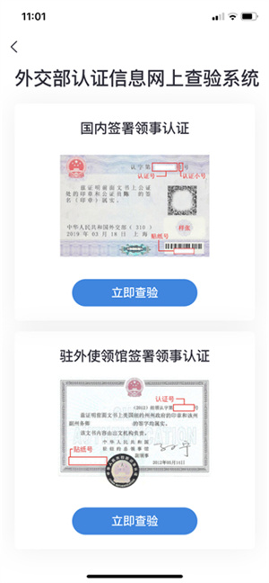 如何进行领事认证查验截图1