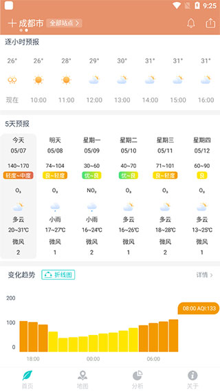 空气质量发布app如何查看其他城市的空气质量5