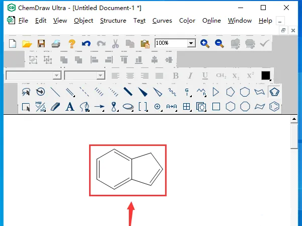 Chemdraw正版添加圆框的方法教程截图1