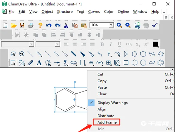 Chemdraw正版添加圆框的方法教程截图2