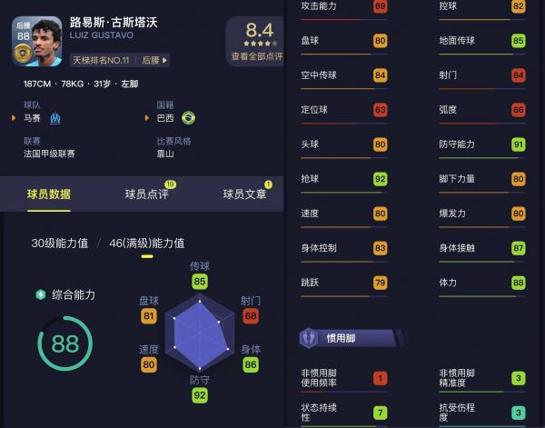 实况足球球员数据攻略4