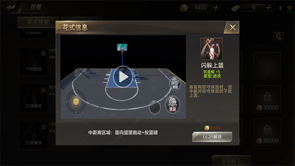 闪躲上篮