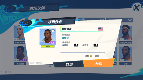 全明星街球派对网易服球员介绍
