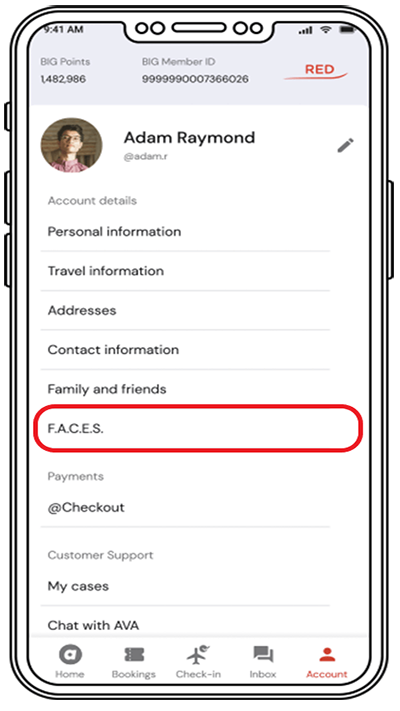 如何访问 FACES步骤截图2