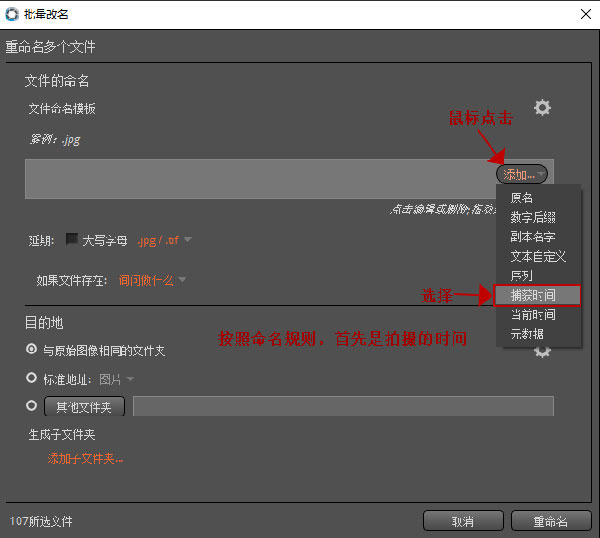 Exposure正式版如何给多张照片重命名