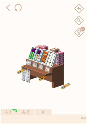 我爱拼模型华为版小吃店怎么拼