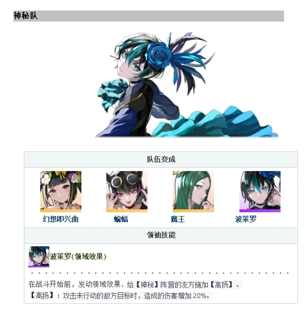 宿命回响台服编队推荐2
