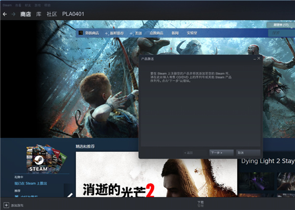 杉果游戏平台客户端最新版Steam平台激活教程